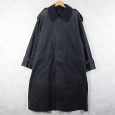 画像1: 80〜90's Burberrys' ウールライナー付き ステンカラーコート BLACK (1)