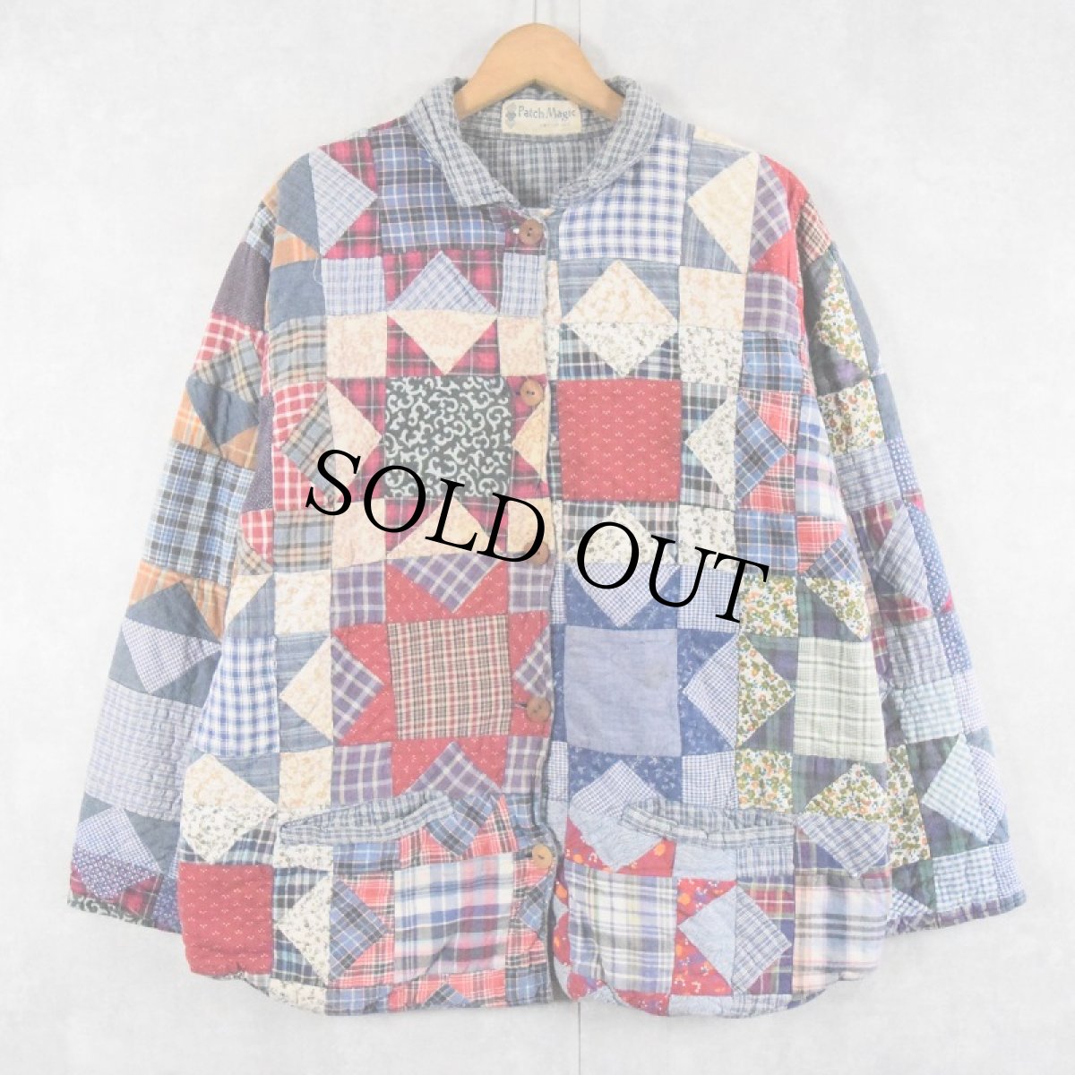 画像3: Patch Magic INDIA製 パッチワーク キルティングジャケット S (3)