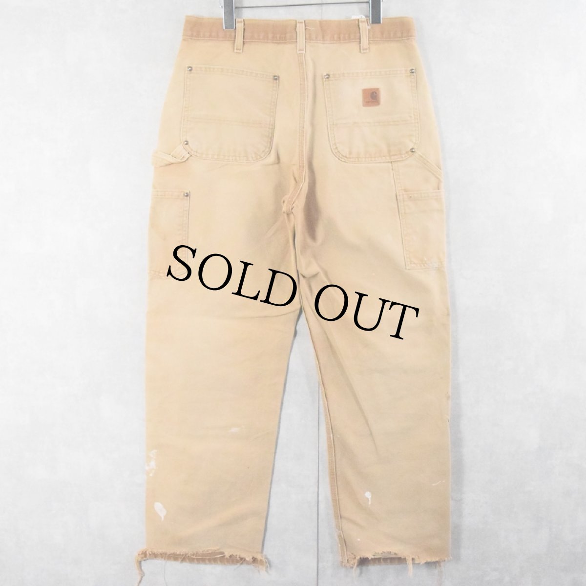 画像2: Carhartt ペンキペイント ダブルニー ダックペインターパンツ W34 (2)
