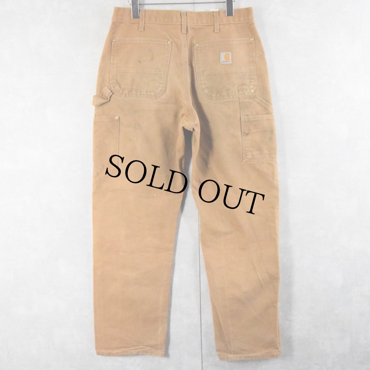 画像2: 90's Carhartt USA製 ダブルニー ダックペインターパンツ W31 (2)