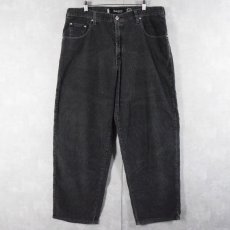 画像1: 90's Levi's SILVER TAB "baggy" 太畝コーデュロイパンツ BLACK W37 (1)