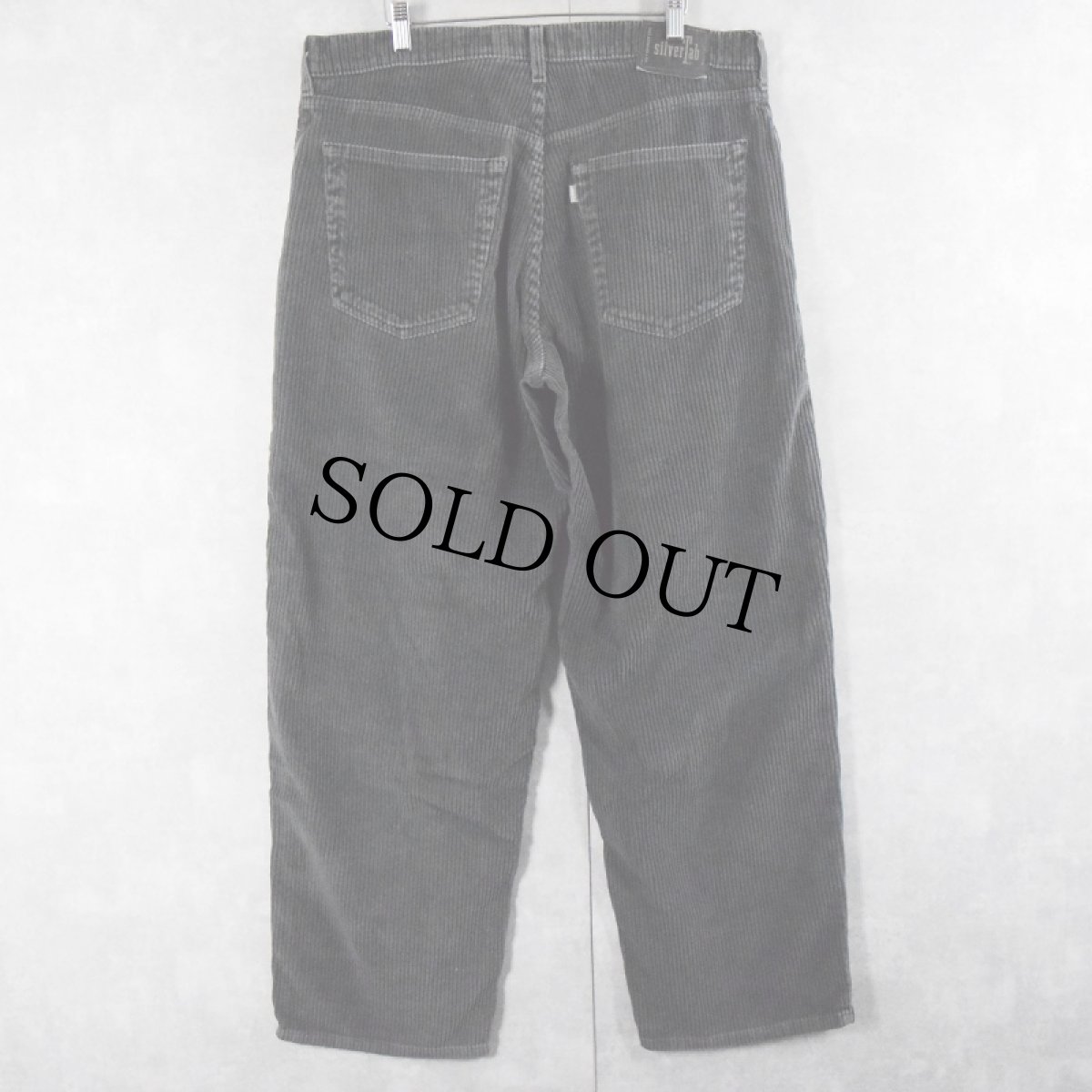 画像2: 90's Levi's SILVER TAB "baggy" 太畝コーデュロイパンツ BLACK W37 (2)