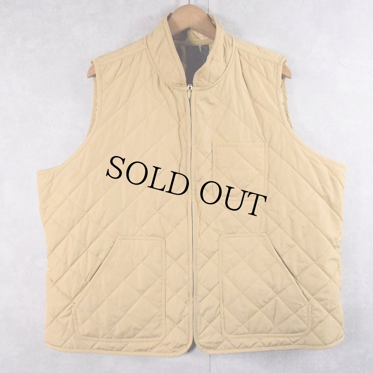 画像2: LAUREN Ralph Lauren 総柄 リバーシブルキルティングベスト (2)