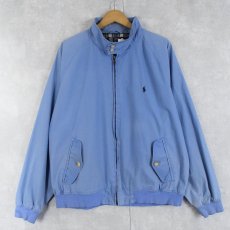 画像1: POLO Ralph Lauren 裏地チェック柄 ロゴ刺繍 コットンスイングトップ XL (1)