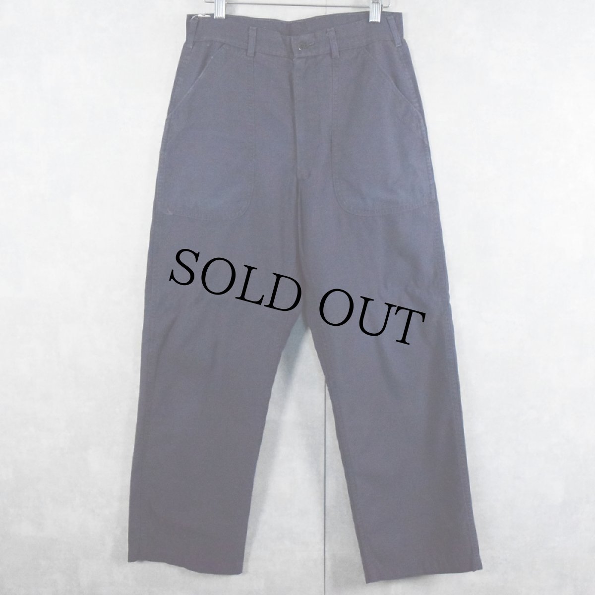 画像1: 70's U.S.NAVY TROUSERS DARK BLUE ユーティリティーベイカーパンツ 30 REGULAR (1)