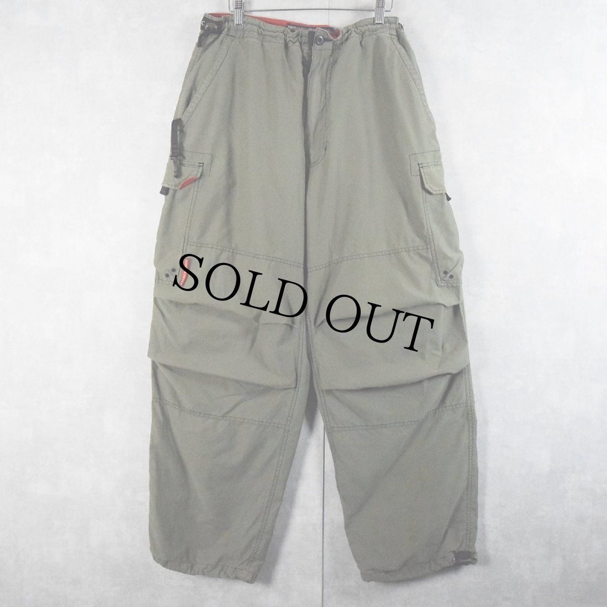 画像1: ABERCROMBIE＆FITCH コットン×ナイロン カーゴパンツ L (1)