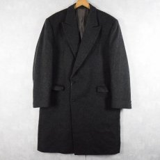 画像1: 80〜90's YVES SAINT LAUREN pour homme ウール×カシミア チェスターコート SIZE52 (1)