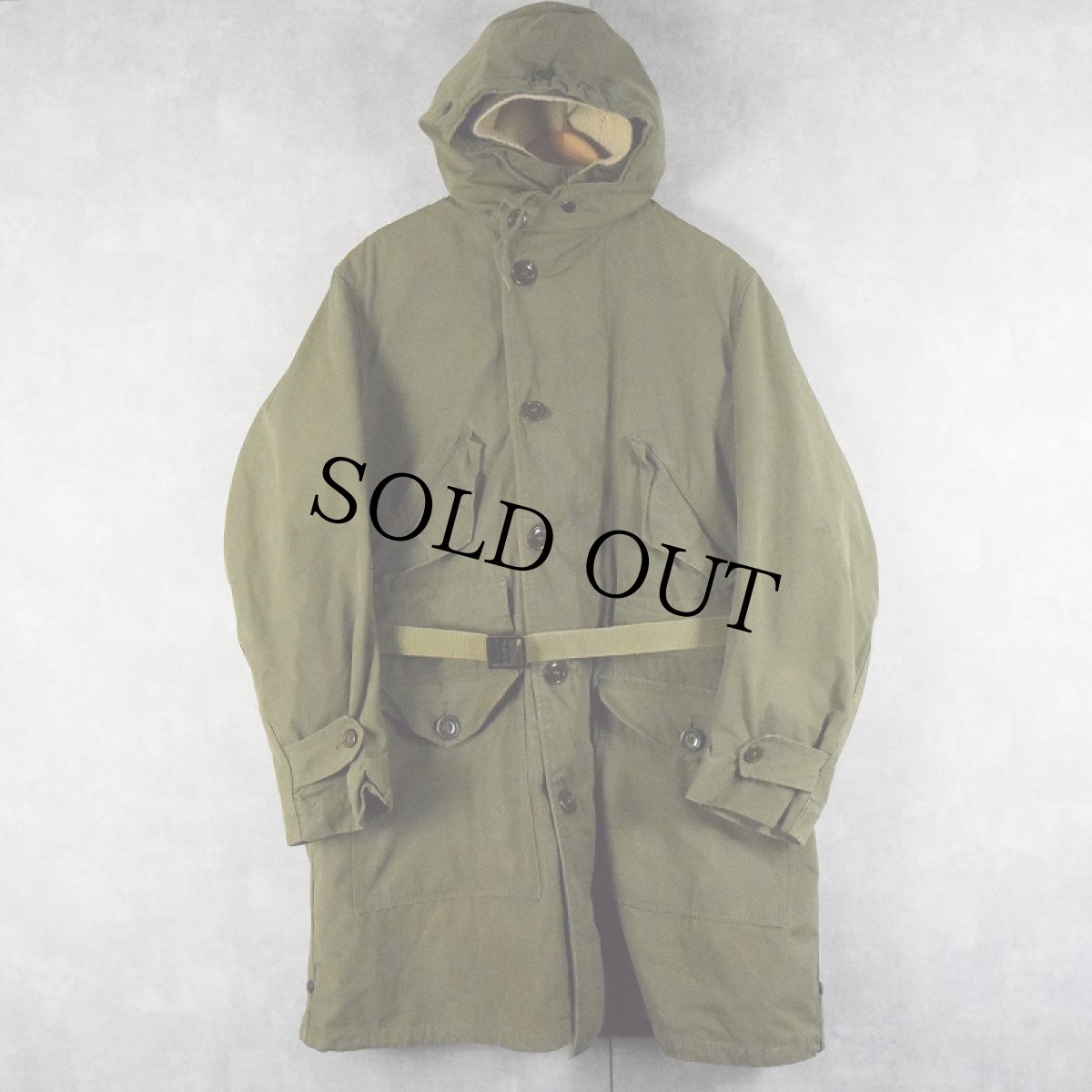 画像1: 50's U.S.ARMY/U.S.ＡIR FORCE M-47 OVERCOAT, PARKA, TYPE WITH PILE LINER MEDIUM (1)