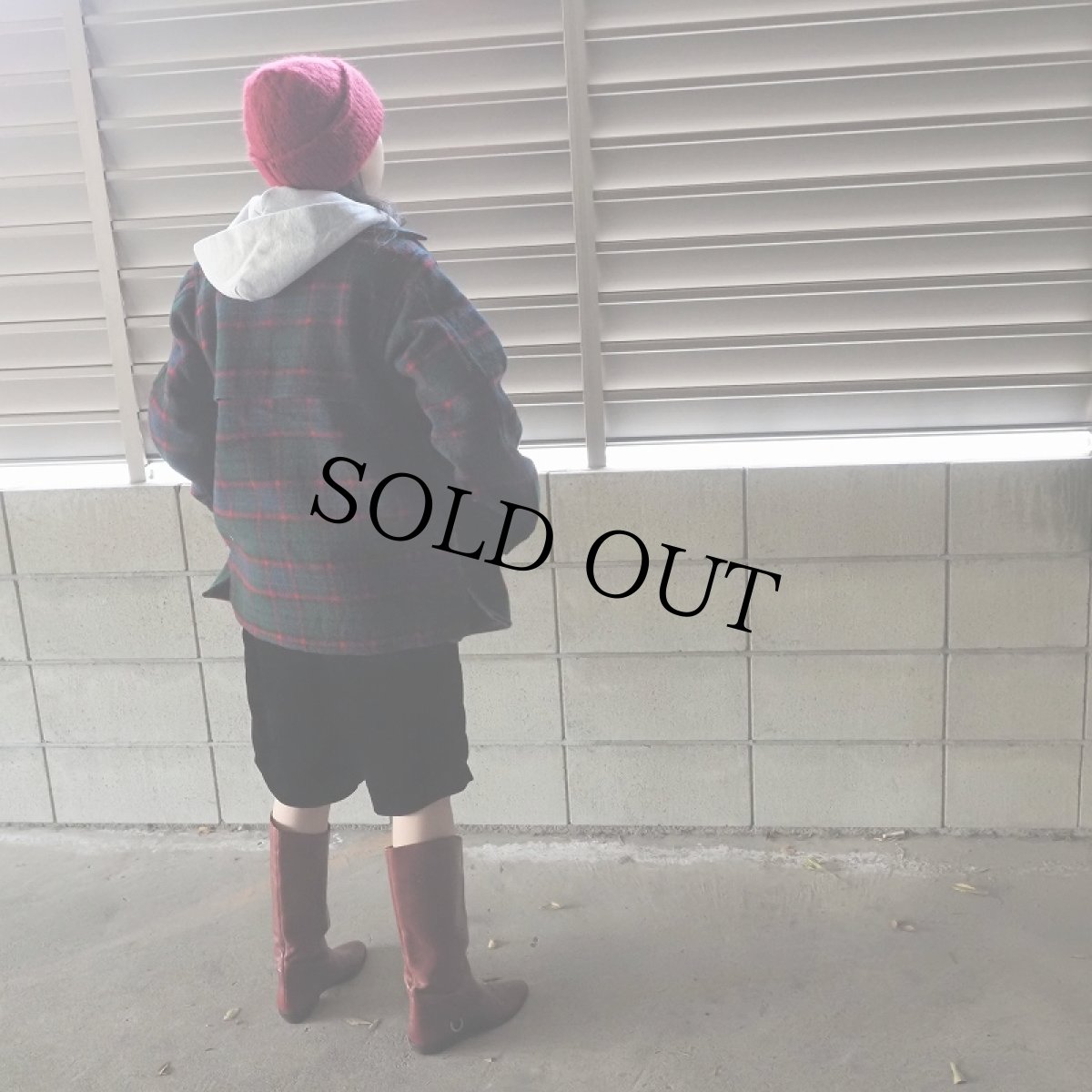 画像2: 80's JOHNSON USA製 チェック柄 ウールシャツジャケット (2)