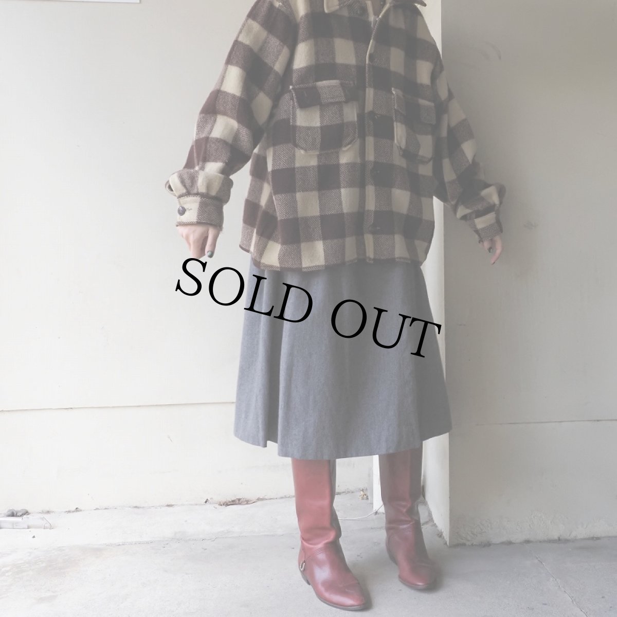 画像2: 〜60's Weather Master チェック柄 ウールシャツジャケット  (2)