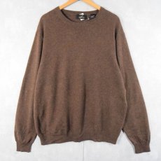 画像1: PURE CASHMERE カシミアニットセーター XXL (1)