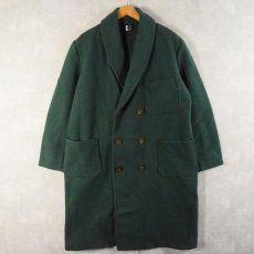 画像1: 【SALE】 90's ショールカラー ダブルブレスト チェスターコート SIZE48 (1)