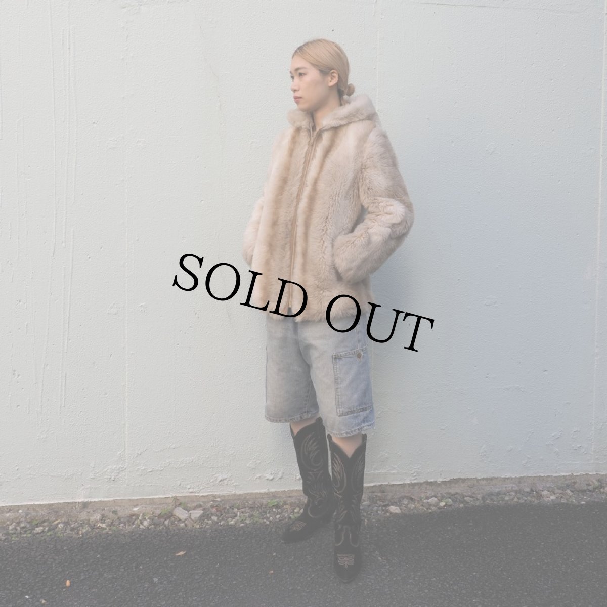 画像2: 70's フェイクファージップパーカー (2)