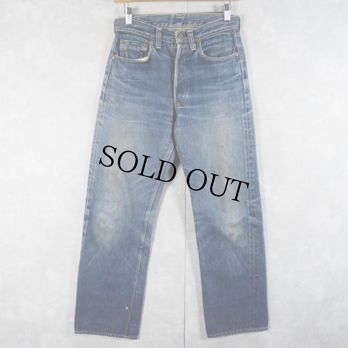 画像1: 50's LEVI'S 503BXX 47モデル 革パッチ 片面タブ デニムパンツ W29 (1)