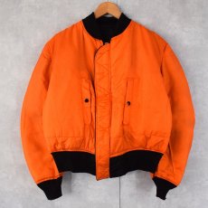 画像2: 民間品 90's ALPHA INDUSTRIES,INC. USA製 MA-1 フライトジャケット BLACK MEDIUM (2)