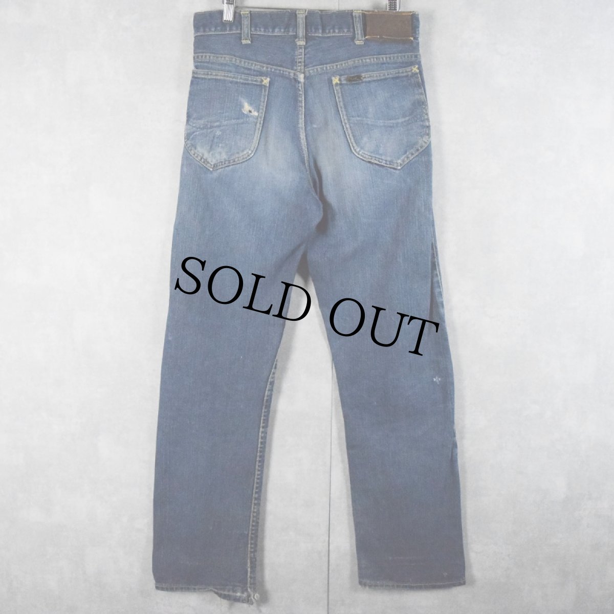 画像2: 50's Lee 101Z USA製 サイド黒 デニムパンツ W31 (2)