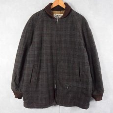 画像1: 60's CAMPUS USA製 チェック柄 ファラオジャケット SIZE44 (1)