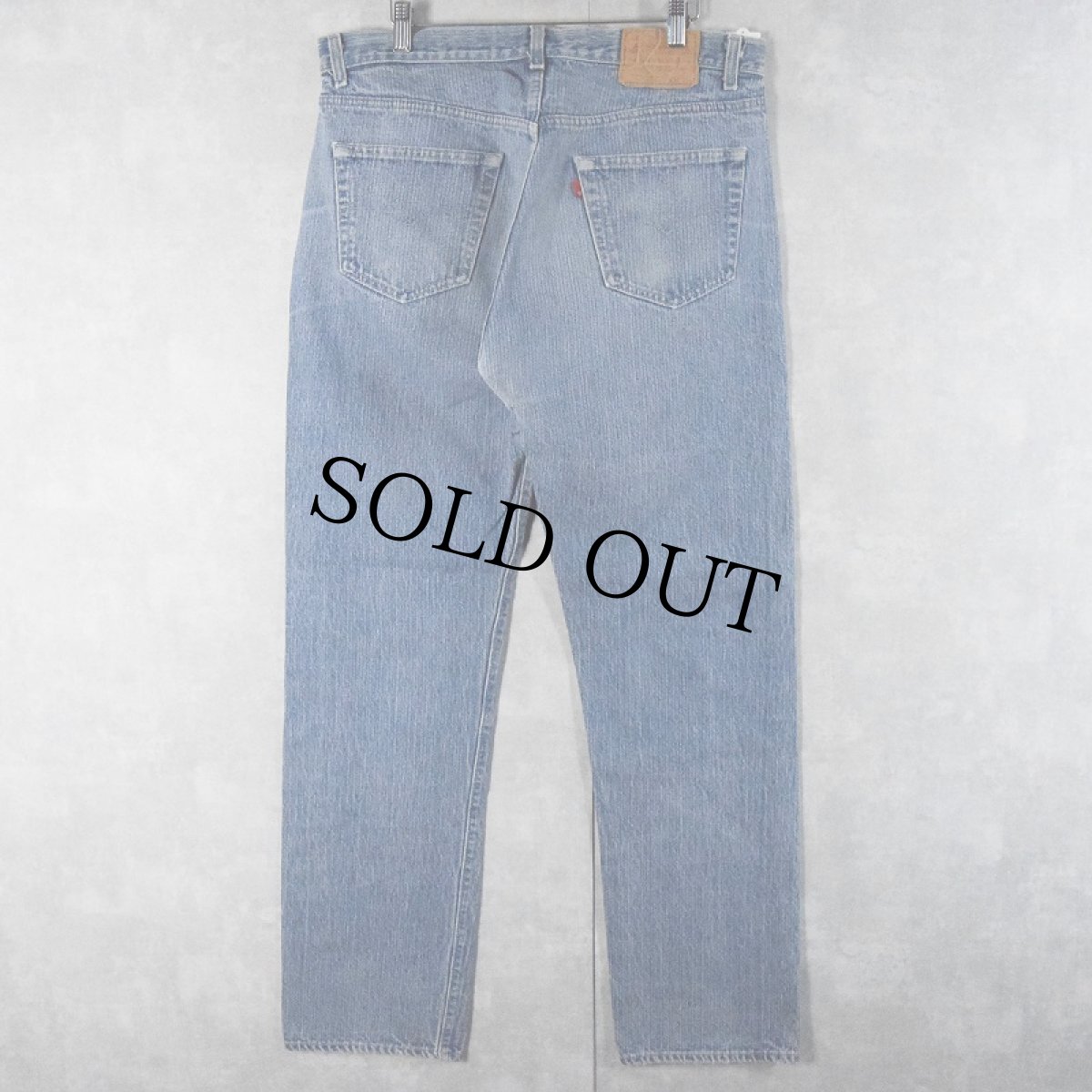 画像2: 80's Levi's 501-0119 ストライプ柄 デニムパンツ W35 (2)