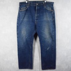 画像1: 60〜70's LEVI'S 501 BIGE ブランクタブ デニムパンツ W41 (1)