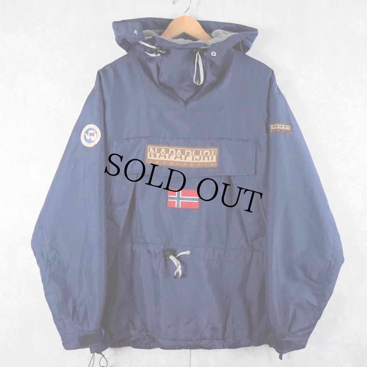 画像1: NAPAPIJRI "SKIDOO" アノラックパーカー NAVY L (1)