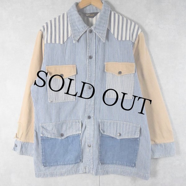 クレイジーパターンカバーオール60s〜70sビンテージUSA製Lサイズ