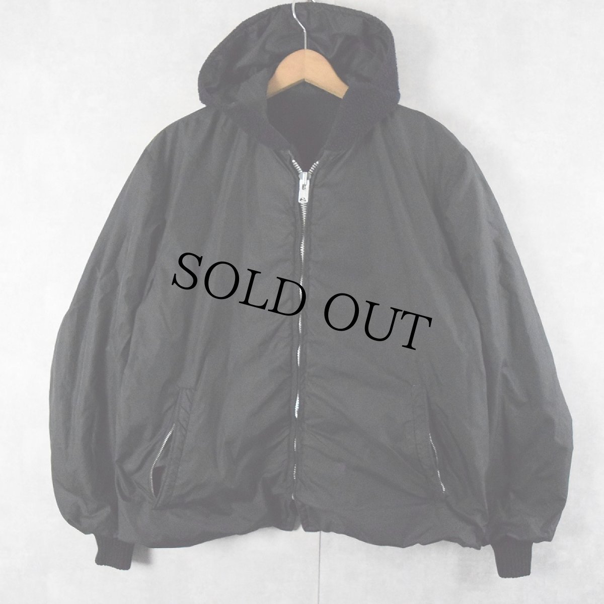 画像2: 60's Woolrich Skimeister フリース×ナイロン リバーシブルジャケット L (2)