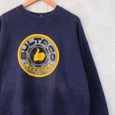 画像1: 90's BULTACO CEMOTO プリントスウェット NAVY XXL (1)