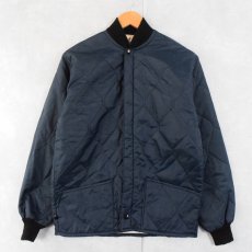 画像2: 70〜80's WOODFIELD USA製 キルティングジャケット/パンツ SETUP NAVY S (2)