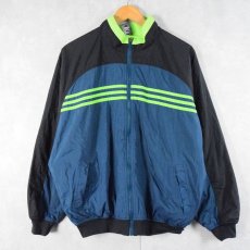 画像3: 90's adidas ナイロン×フリース エンボス加工 リバーシブルジップジャケット M (3)