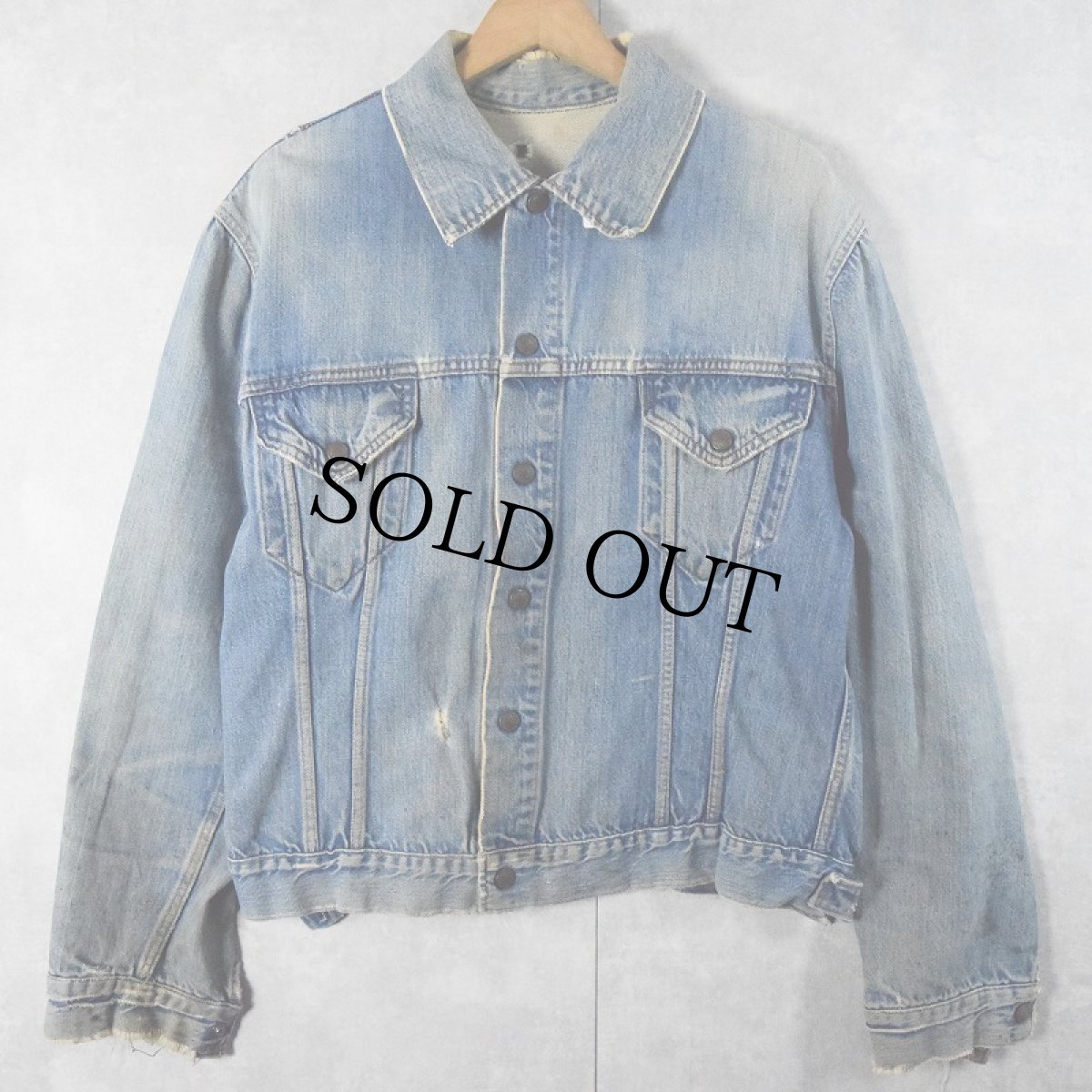 画像2: 60〜70's STOREBRAND Led Zeppelin "Stairway to Heaven" ハンド刺繍 デニムジャケット (2)