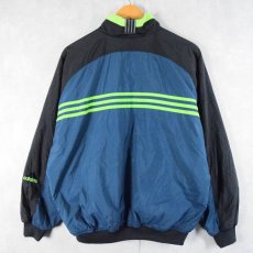 画像4: 90's adidas ナイロン×フリース エンボス加工 リバーシブルジップジャケット M (4)