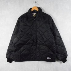 画像1: 90's BIG SMITH USA製 中綿入り キルティングジャケット BLACK L (1)