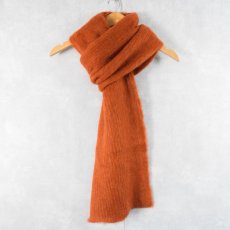 画像4: F.O.G. "Mohair Knit Wide Muffler" no fringe Poppy  (4)