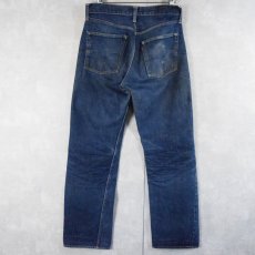 画像2: 50's LEVI'S 501ZXX BIGE 革パッチ 両面タブ デニムパンツ W28 (2)