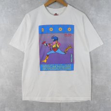 画像1: 2000's PETER MAX "LEAP YEAR 2000 FESTIVAL" アートプリントTシャツ L (1)