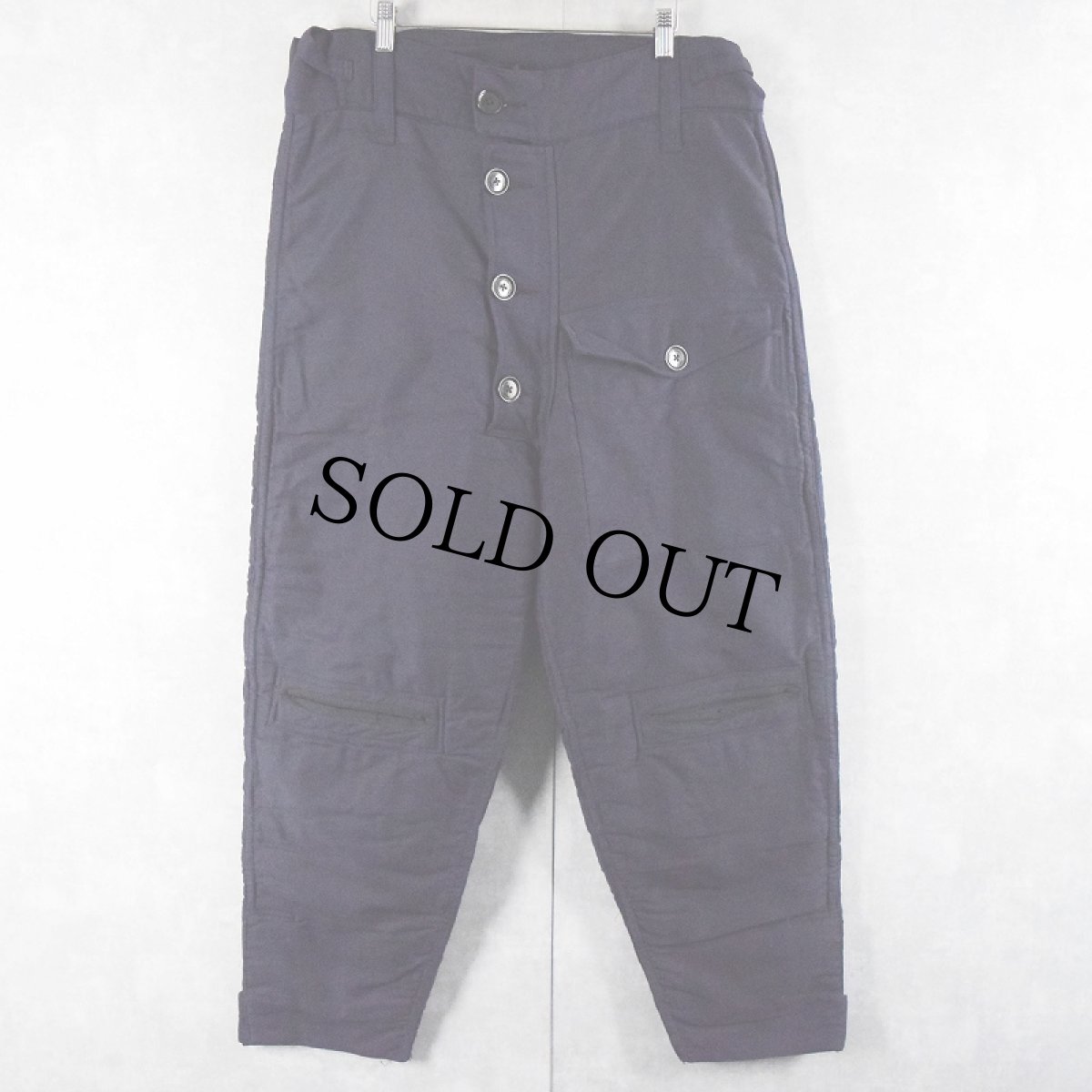 画像1: 50's ROYAL NAVY "SUBMARINE" ARCTIC TROUSERS SIZE3A (1)