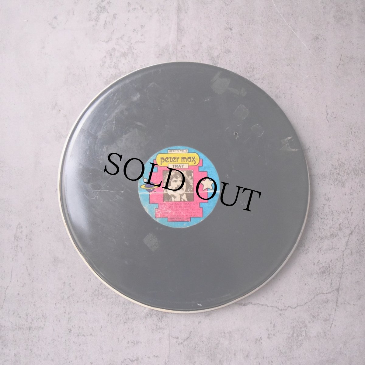 画像2: 60〜70's PETER MAX アート メタルトレー (2)