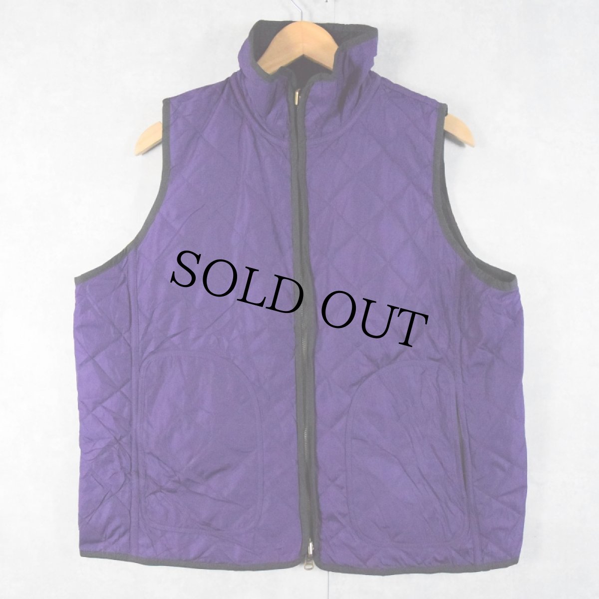 画像2: Ralph Lauren スカーフ柄 リバーシブルキルティングベスト 1X (2)