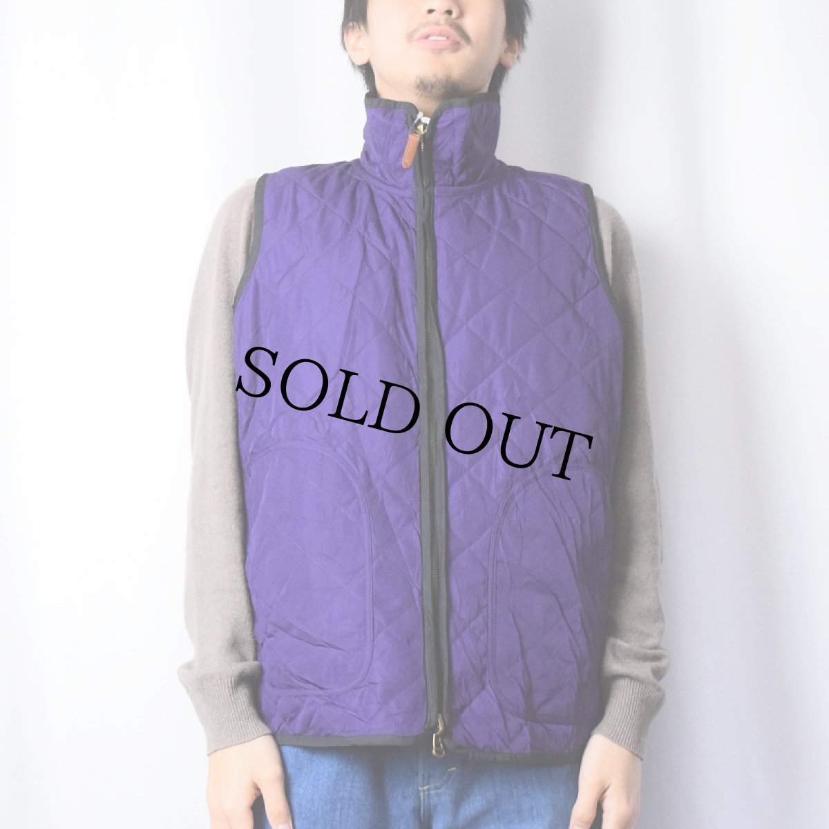 画像5: Ralph Lauren スカーフ柄 リバーシブルキルティングベスト 1X (5)