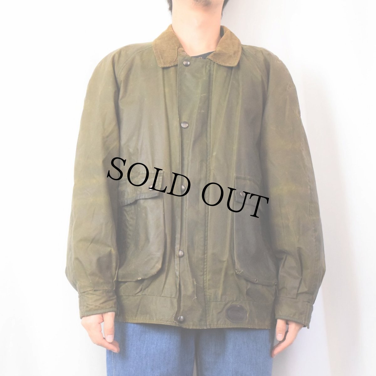 画像2: 90's Burberrys' ENGLAND製 オイルドジャケット (2)