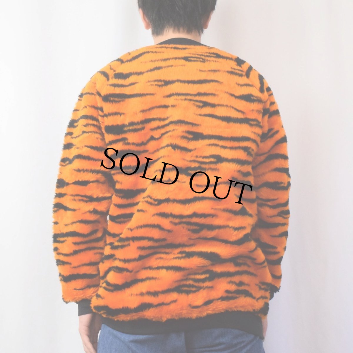 画像3: タイガー柄 フェイクファープルオーバー XL (3)