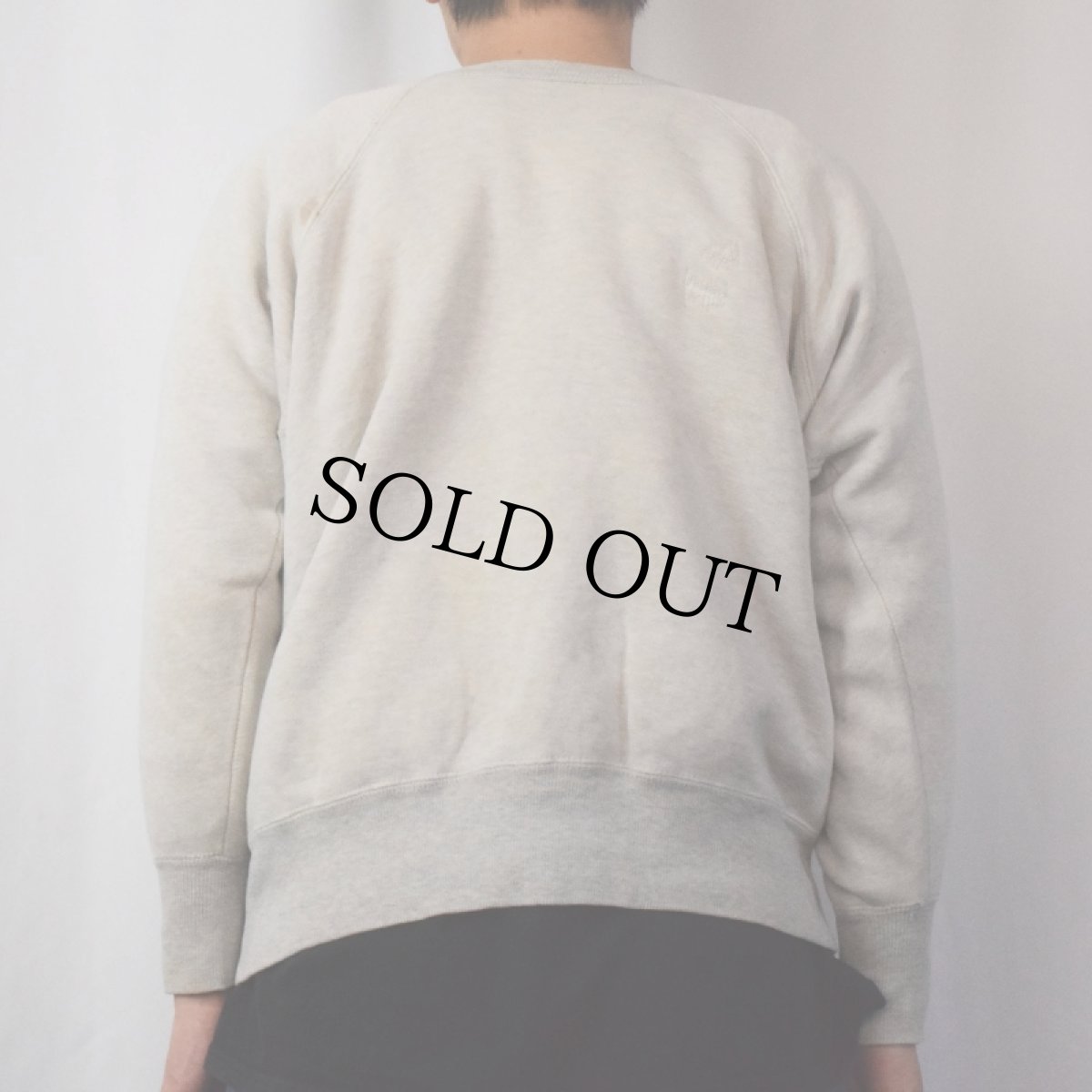 画像3: 40〜50's 脇下三角ガゼット ツートーン ラグランスウェット (3)