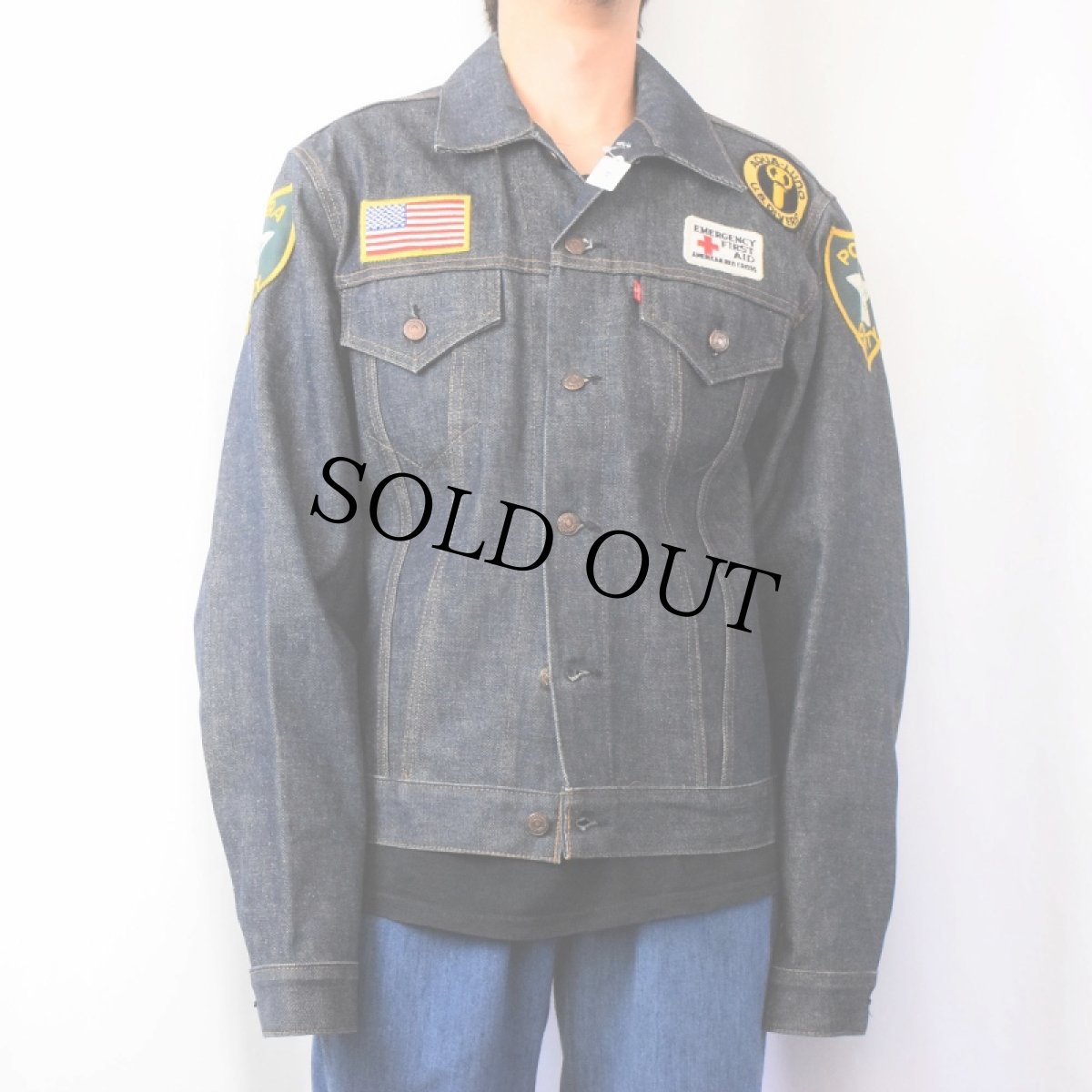 画像2: 70〜80's Levi's 71205 USA製 パッチカスタム デニムジャケット (2)