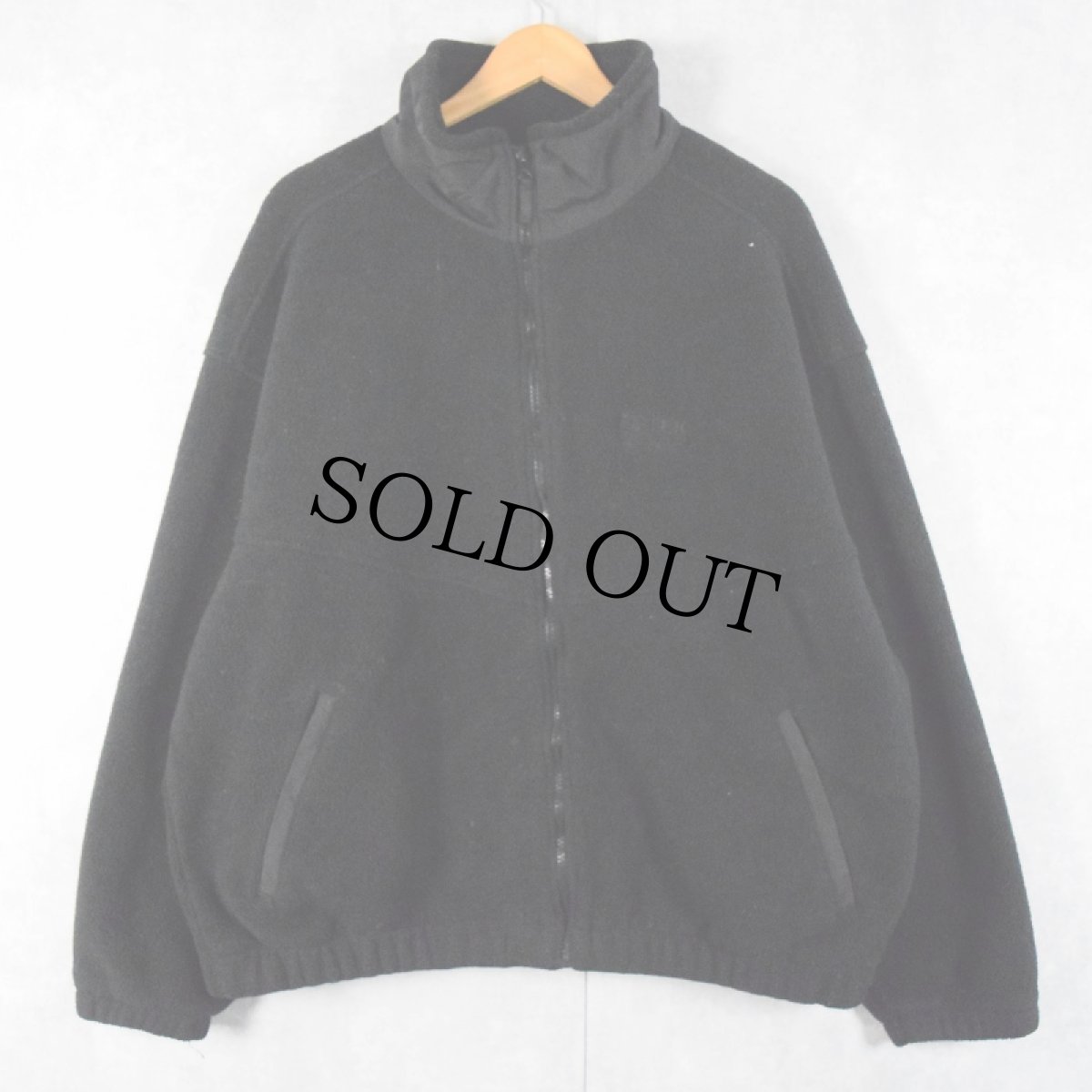 画像1: 90's Eddie Bauer EBTEK USA製 "POLARTEC" フリースジャケット BLACK XL (1)
