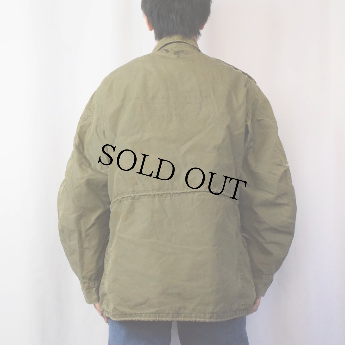 画像3: 50's USMC M-51 コットンポプリン ステンシル入りフィールドジャケット (3)