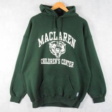 画像1: 90's "MACLAREN CHILDREN'S CENTER" プリント スウェットフーディ XL (1)