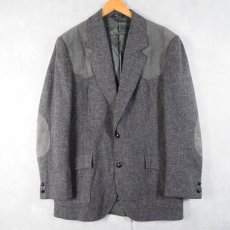 画像1: 80's PENDLETON USA製 スエード切り替え エルボーパッチ付き ウエスタンテーラードジャケット SIZE42L (1)