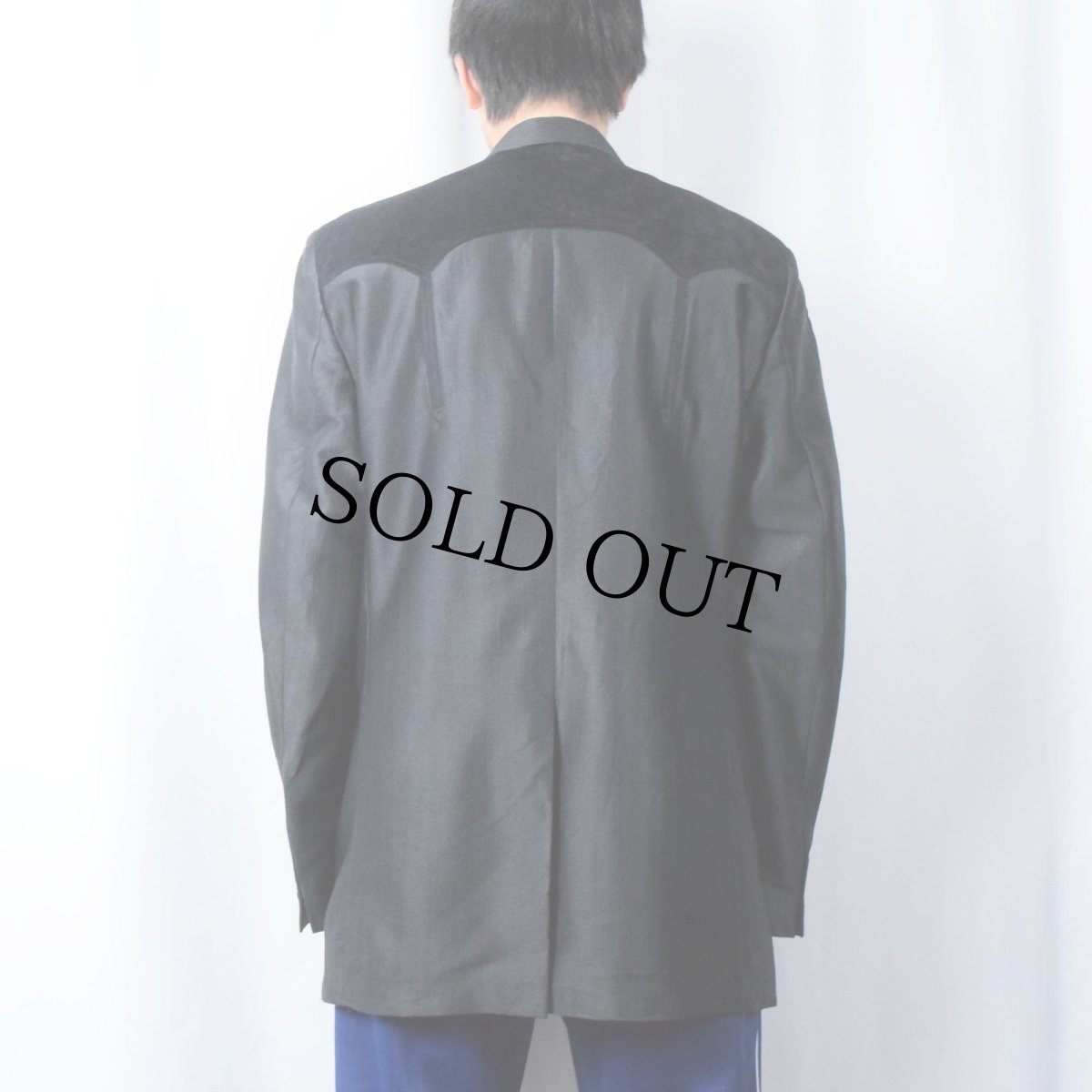 画像3: 90's〜 Circle S USA製 ウエスタンテーラードジャケット BLACK SIZE46L (3)