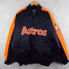 画像1: 90's MLB COOPERSTOWN COLLECTION BY Majestic KOREA製 "Astros" ナイロンスタジャン NAVY XXL  (1)