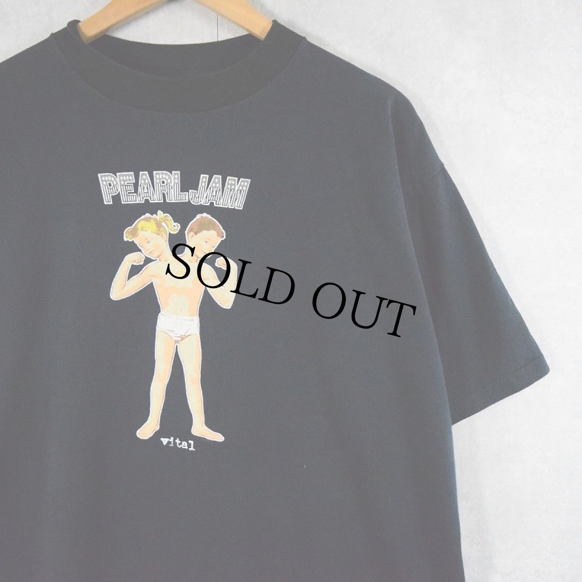 画像1: 90's PEARL JAM USA製 "Vital Circulation Tour" ロックバンドツアーTシャツ XL (1)